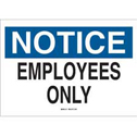 NOTICE Employees Only Sign sku:22143