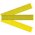 0.25" Character Height Black on Yellow Repositionable Numbers and Letters sku:3400-2