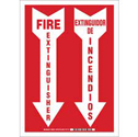 Bilingual Fire Extinguisher Sign sku:38253