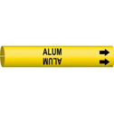ALUM Snap-On/Strap-On Pipe Marker sku:4004-D