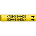 CARBON DIOXIDE Snap-On/Strap-On Pipe Marker sku:4019-F