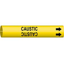 CAUSTIC Snap-On/Strap-On Pipe Marker sku:4020-H
