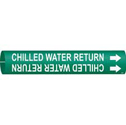 CHILLED WATER RETURN Snap-On/Strap-On Pipe Marker sku:4023-D