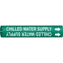 CHILLED WATER SUPPLY Snap-On/Strap-On Pipe Marker sku:4024-A