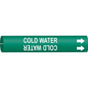 COLD WATER Snap-On/Strap-On Pipe Marker