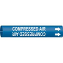 COMPRESSED AIR Snap-On/Strap-On Pipe Marker sku:4034-A