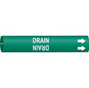 DRAIN Snap-On/Strap-On Pipe Marker sku:4055-A