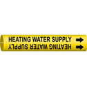 HEATING WATER SUPPLY Snap-On/Strap-On Pipe Marker sku:4073-H
