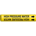 HIGH PRESSURE WATER Snap-On/Strap-On Pipe Marker