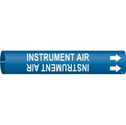 INSTRUMENT AIR Snap-On/Strap-On Pipe Marker sku:4089-B