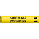 NATURAL GAS Snap-On/Strap-On Pipe Marker