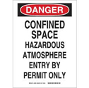 DANGER Confined Space Hazardous Atmosphere Sign sku:22432