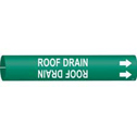 ROOF DRAIN Snap-On/Strap-On Pipe Marker sku:4121-G