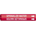 SPRINKLER WATER Snap-On/Strap-On Pipe Marker sku:4128-C