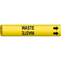 WASTE Snap-On/Strap-On Pipe Marker sku:4151-A