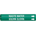 WASTE WATER Snap-On/Strap-On Pipe Marker sku:4153-B