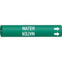 WATER Snap-On/Strap-On Pipe Marker sku:4155-A