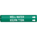 WELL WATER Snap-On/Strap-On Pipe Marker sku:4156-A