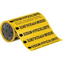 SODIUM HYPOCHLORITE Roll Form Pipe Marker sku:15566
