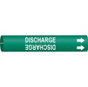DISCHARGE Snap-On/Strap-On Pipe Marker sku:4175-A