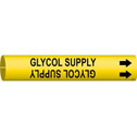 GLYCOL SUPPLY Snap-On/Strap-On Pipe Marker sku:4190-A