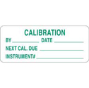 CALIBRATION BY: DATE: NEXT CAL. DUE: INSTRUMENT#: Write-on Inspection Labels