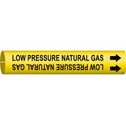 LOW PRESSURE NATURAL GAS Snap-On/Strap-On Pipe Marker sku:4241-A