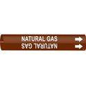 NATURAL GAS Snap-On/Strap-On Pipe Marker sku:4349-A