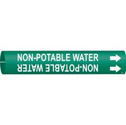 NON-POTABLE WATER Snap-On/Strap-On Pipe Marker sku:4351-A