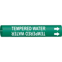 TEMPERED WATER Snap-On/Strap-On Pipe Marker sku:4371-B