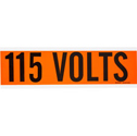 115 Volts Conduit and Voltage Labels