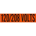 120 208 Volts Conduit and Voltage Labels