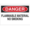 DANGER Flammable Material No Smoking Sign sku:25668