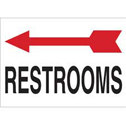 Restrooms Left Arrow Sign sku:47551