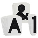 3" Black Gothic Font Quik-Align Self-Spacing Numbers and Letters sku:5100P-6