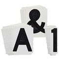 4" Black Gothic Font Quik-Align Self-Spacing Numbers and Letters