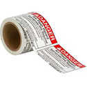 DANGER Arc Flash Hazard Appropriate PPE Required Labels sku:52020