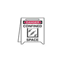 DANGER Confined Space Floor Stand sku:52392