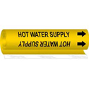 HOT WATER SUPPLY High Performance Pipe Marker sku:5709-O