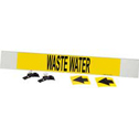 WASTE WATER High Performance Pipe Marker sku:5784-HPHV