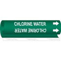 CHLORINE WATER High Performance Pipe Marker sku:5813-O