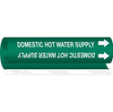 DOMESTIC HOT WATER SUPPLY High Performance Pipe Marker
