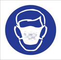 1 1/2 Height x 1 1/2 Width Pictogram Vapor Respirator Blue On White 9 Per Card,  1 Card per Package Brady 58547 Pressure Sensitive Vinyl Right-To-Know Pictogram Labels 
