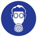 Vapor Respirator Symbol Labels sku:58548