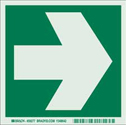 BradyGlo Right Arrow Sign sku:59277