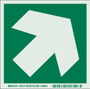 BradyGlo Diagonal Arrow Sign sku:59279