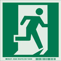 BradyGlo Man Running Through Door Sign sku:59286