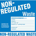 NON-REGULATED WASTE GENERATOR INFORMATION Labels sku:121158