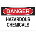 DANGER Hazardous Chemicals Sign