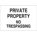 PRIVATE PROPERTY No Trespassing Sign sku:122680